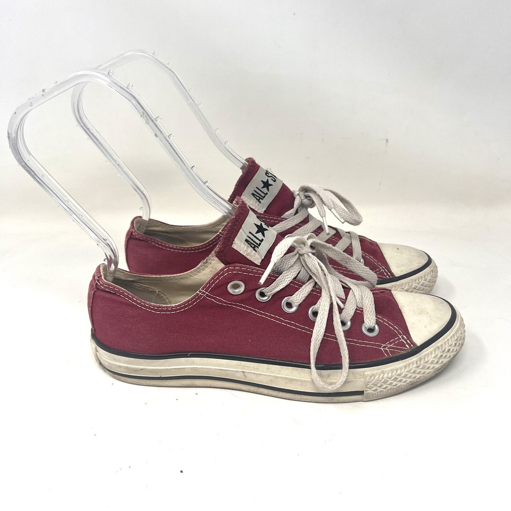 Converse All Star Chuck Taylor Maroon Low Top Made in USA Women's Sz 8